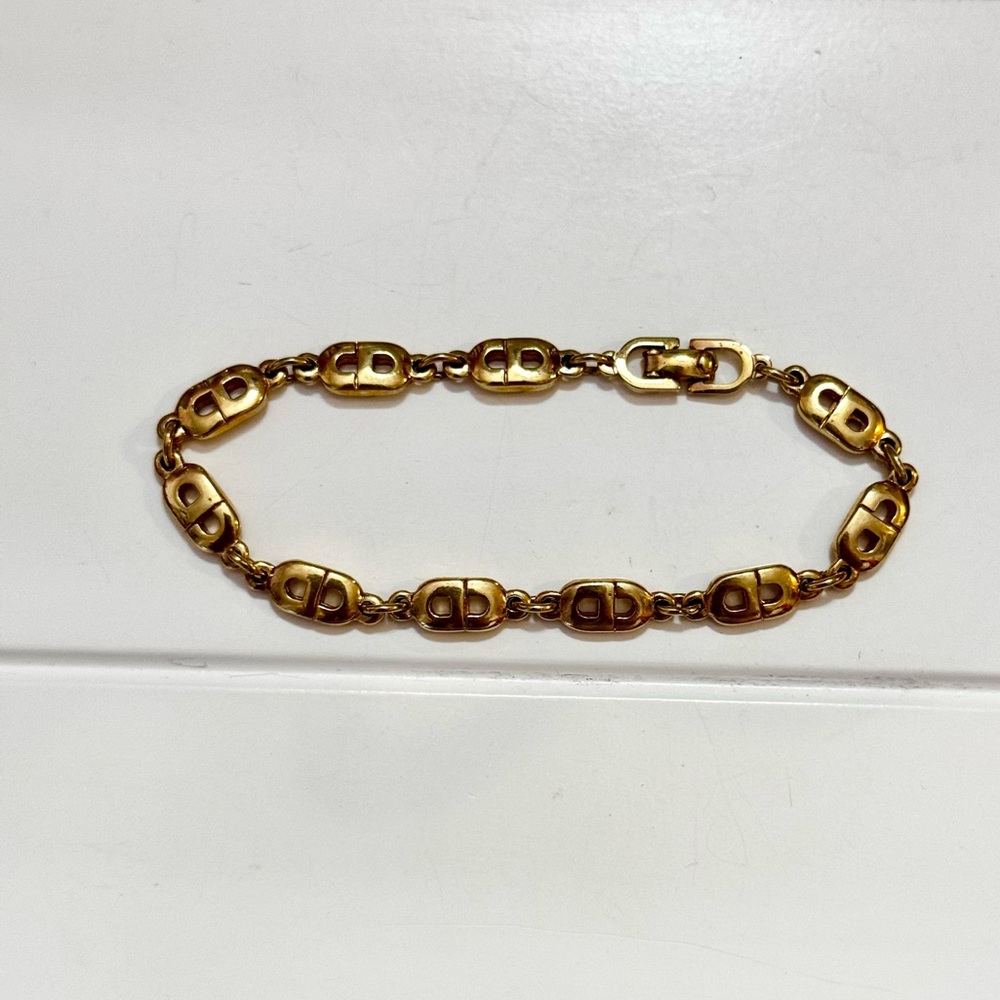 Dior Gold CD Logo Bracelet - Picture 2 of 6
